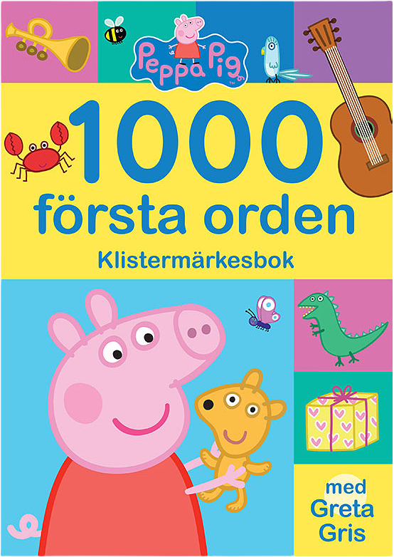 Greta Gris: 1000 första orden klistermärkesbok med Greta Gris