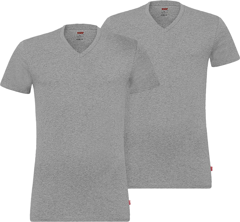 V-hals T-shirt i 2 pack