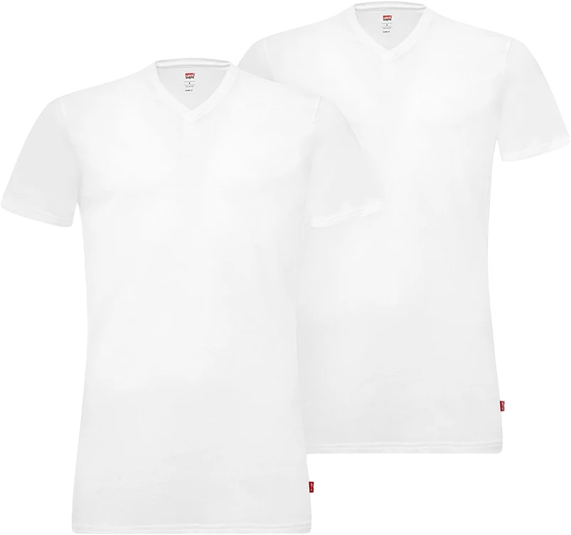 V-hals T-shirt i 2 pack