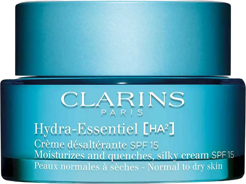 Clarins Hydra-Essentiel SPF 15 Moisturizes and quenches, silky cream Normal to dry skin