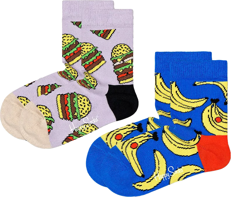 2-pack Kids Lunchtime Sock