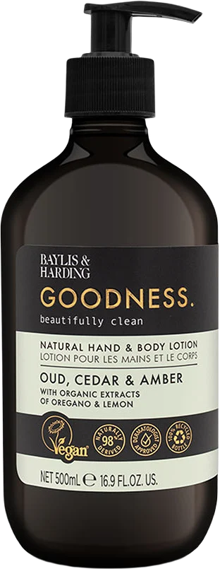 Goodness Oud, Cedar & Amber Hand & Body Cream