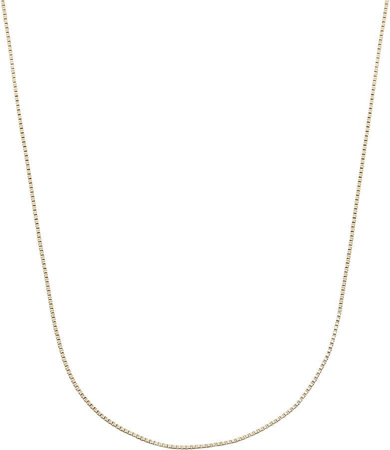 Box Chain 50 cm Gold Necklace