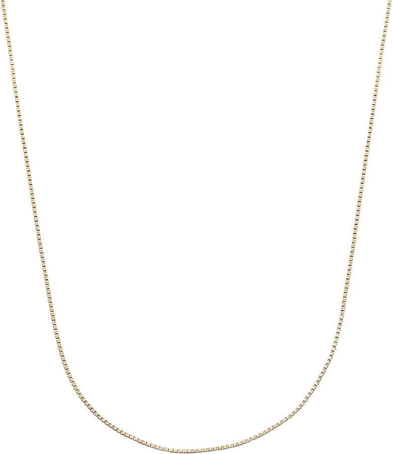 Box Chain 42 cm Gold Necklace