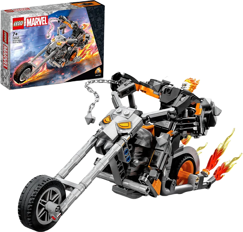 76245 Super Heroes Ghost Rider robot och cykel