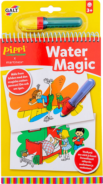 Vattenmålarbok Water Magic Pippi Långstrump