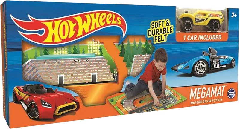 MegaMat Felt Mats Hot Wheels 68x78 cm