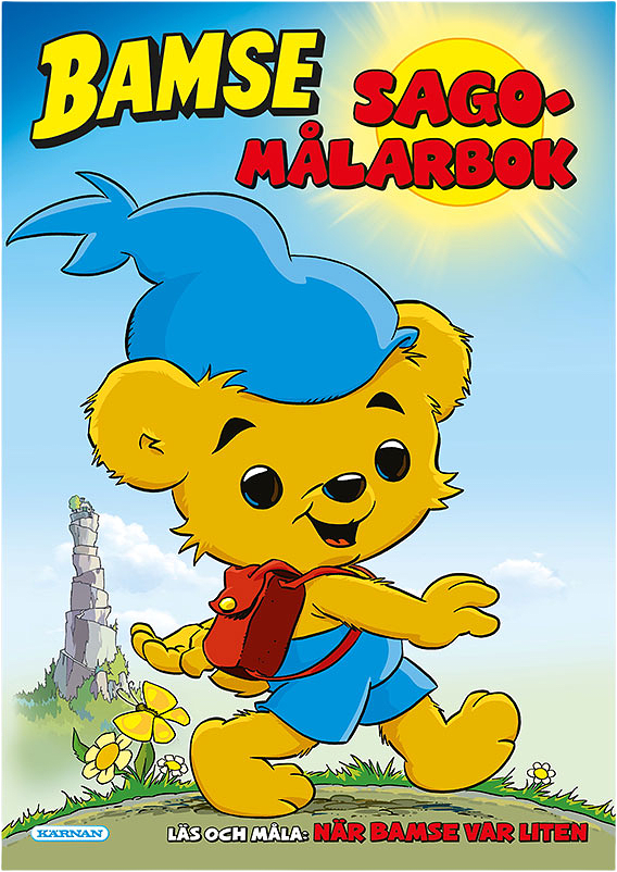 Sagomålarbok - När Bamse var liten