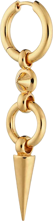 Juno Long Single Earring Gold