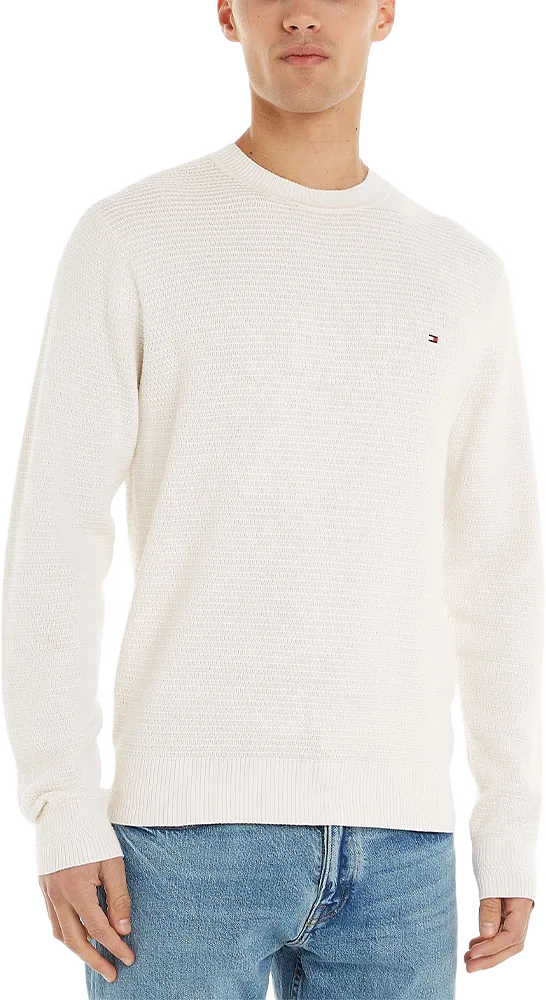 INTERLACED STRUCTURE CREW NECK Sweater