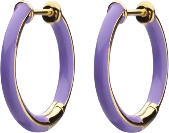 Enamel Thin Hoops