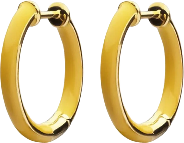 Enamel Thin Hoops