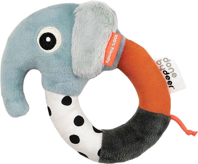 Sensory ring rattle Elphee Blue