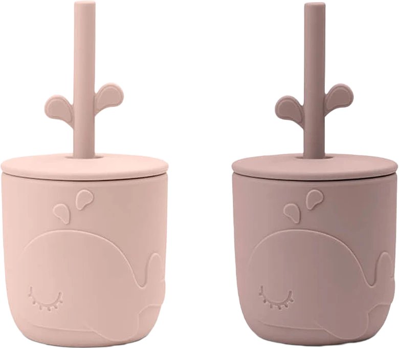 Peekaboo straw cup 2-pack Wally Powder