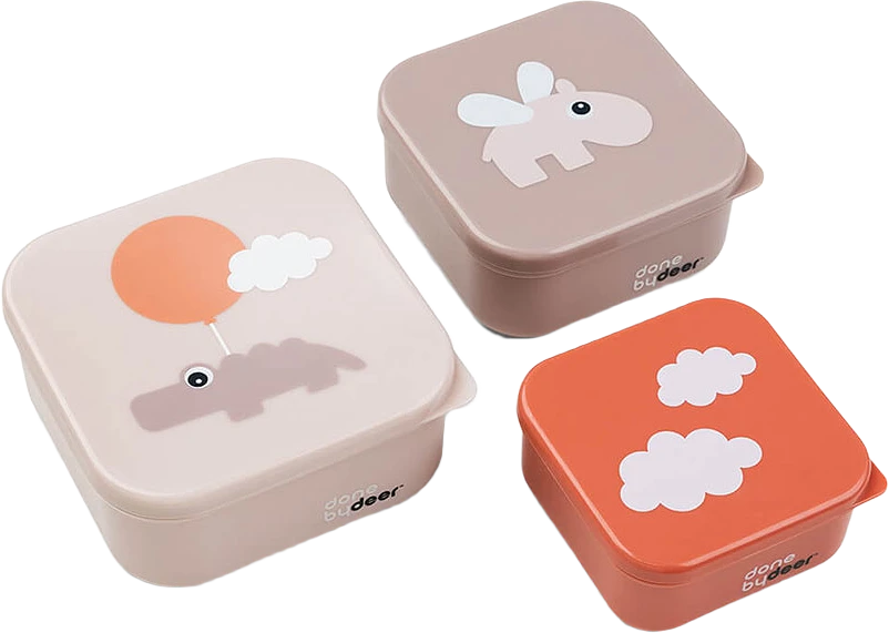 Snack box set 3 pcs Happy clouds Powder