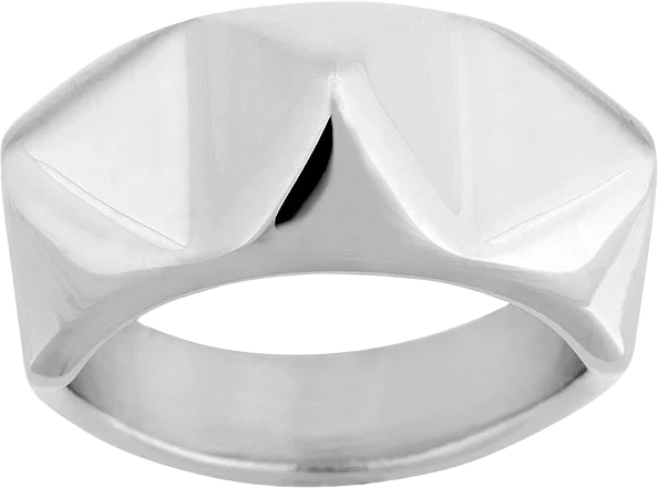 Peak Rivet Ring Steel Ring