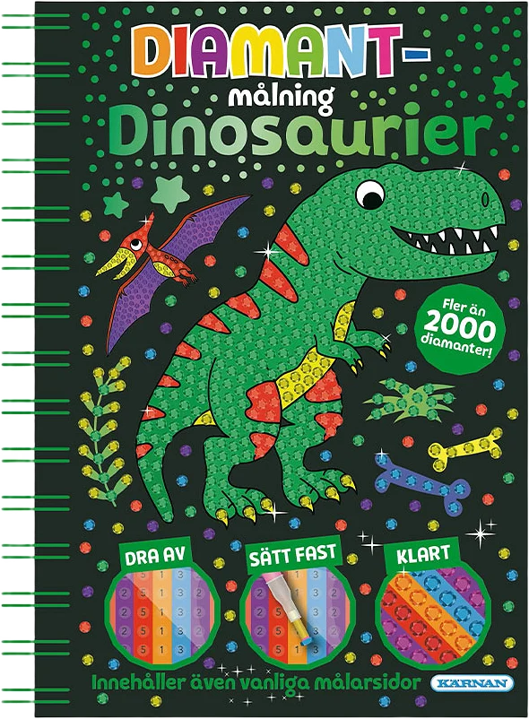 Diamantmålning Dinosaurier