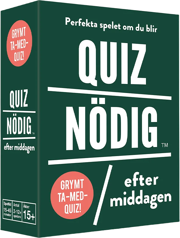 Quiznödig - Efter middagen