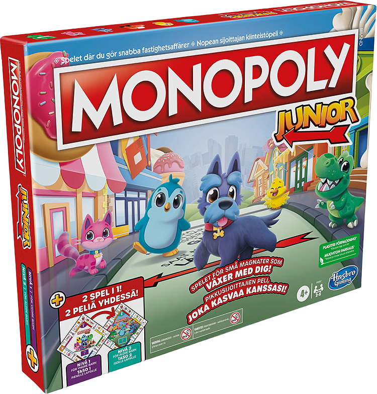 Monopol Junior 2 spel i 1