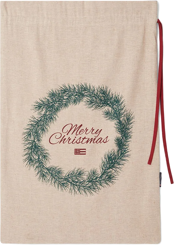 Gift Sack Jute/Cotton Christmas