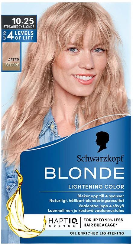 Blonde Hair Lightening - Strawberry Blonde