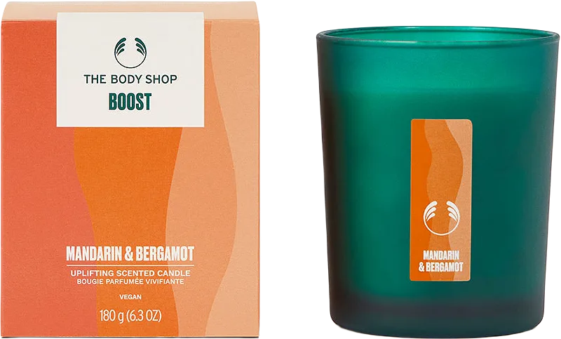 Boost Mandarin & Bergamot Uplifting Scented Candle