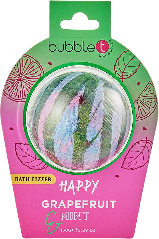 Happy Grapefruit & Mint Mood Bath Fizzer