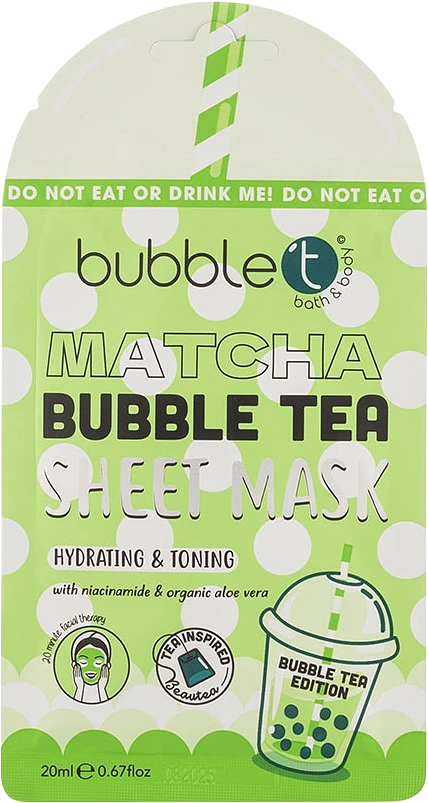 Matcha Bubble Tea Sheet Mask