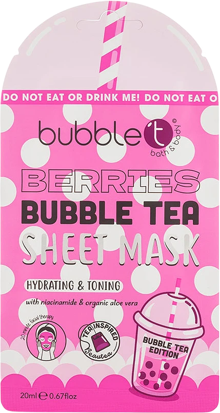 Berries Bubble Tea Sheet Mask