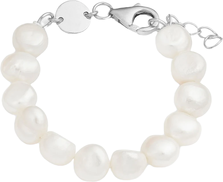 Signature Vanity White Pearl Bracelet