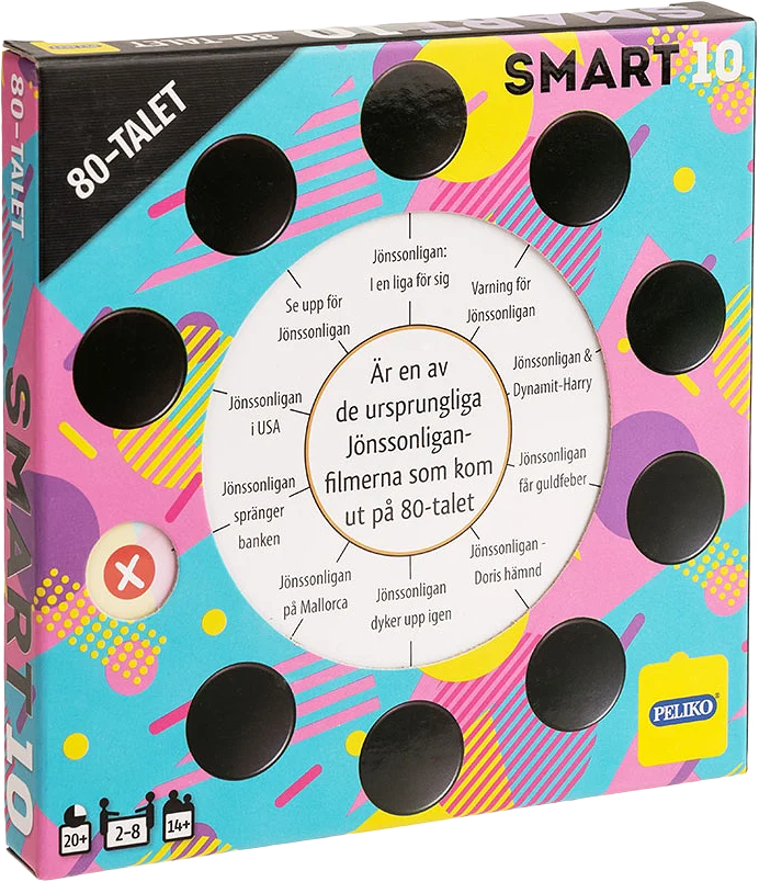 SMART10 FRÅGEKORT 80-TALET