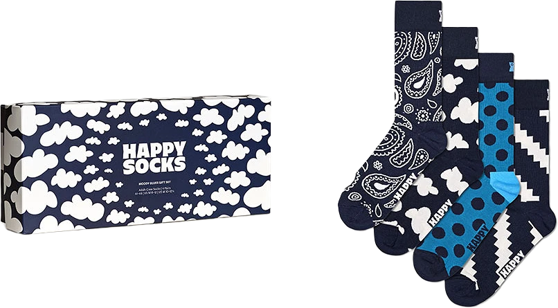 4-Pack Moody Blues Socks Gift Set