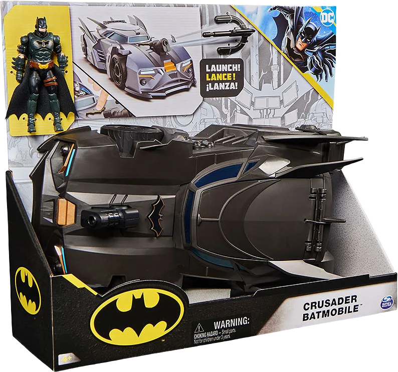 Batman Crusader Batmobile m. 10 cm figur