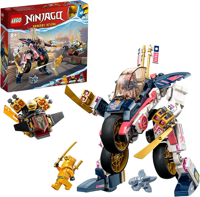 NINJAGO® Soras omvandlingsbara robotmotorcykel 71792 Bygg- och lekset