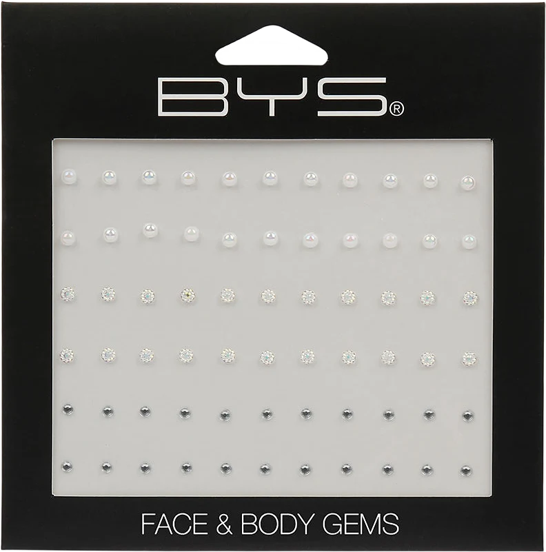 Face & Body Gems White & Clear