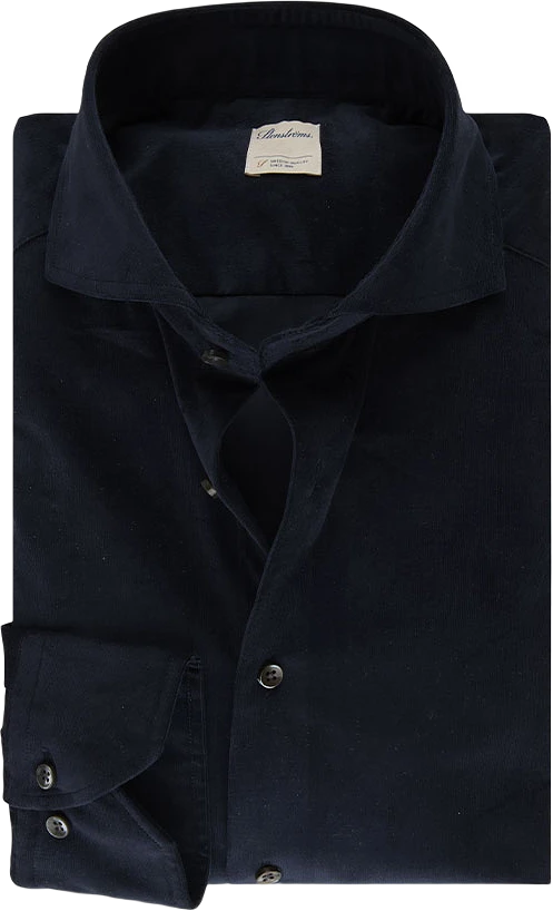 Casual Marinblå Flanellskjorta