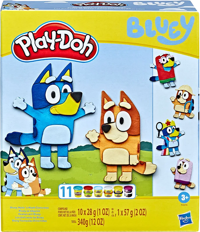 Play-Doh Bluey Make 'n Mash Costumes Playset