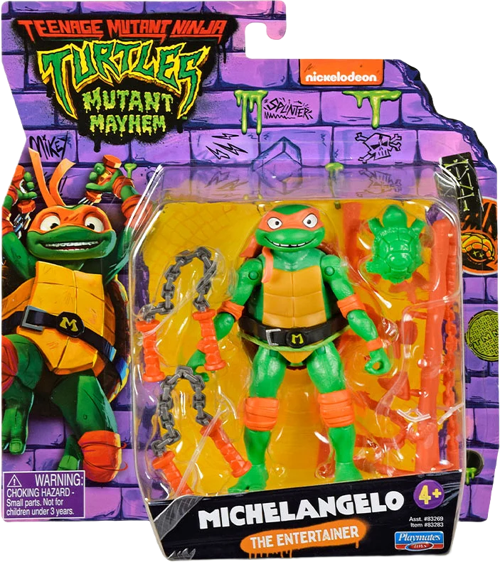 Turtles Mutant Mayhem Basic Figures Michelangelo