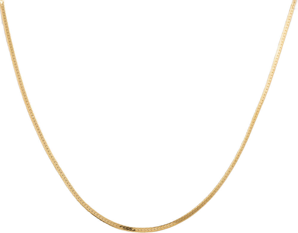 Herringbone Necklace Gold