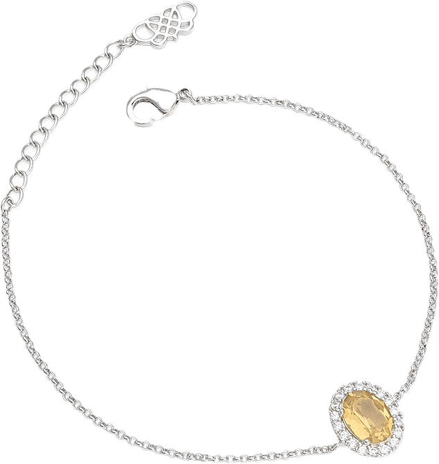 Miss Luna Bracelet - Golden Brown Topaz