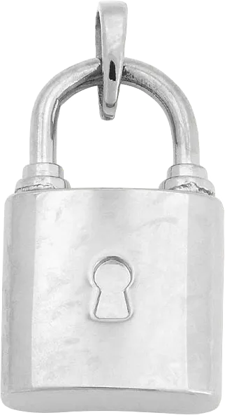 Padlock Charm Steel