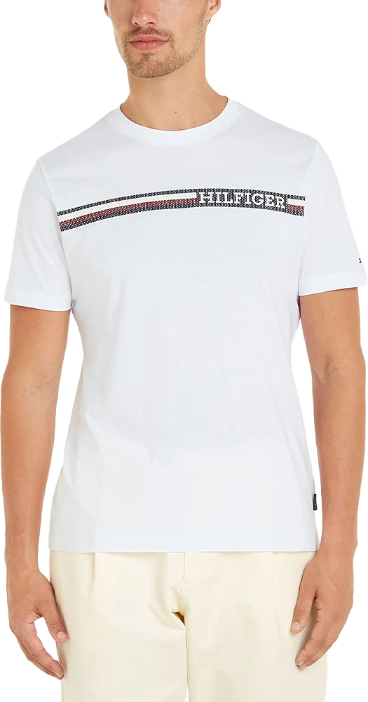 Tommy Hilfiger logo stripe t-shirt