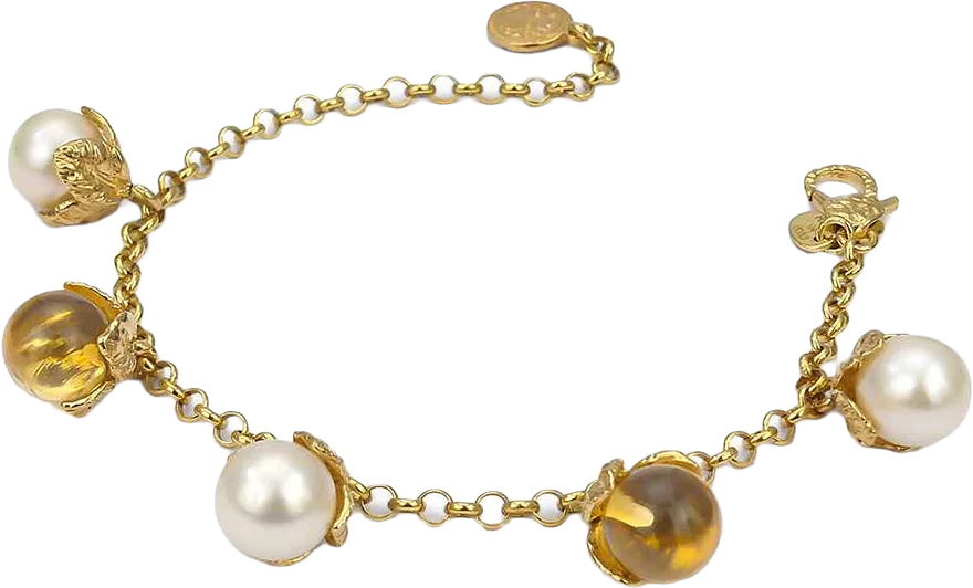 Bracelet Leaf Pearls