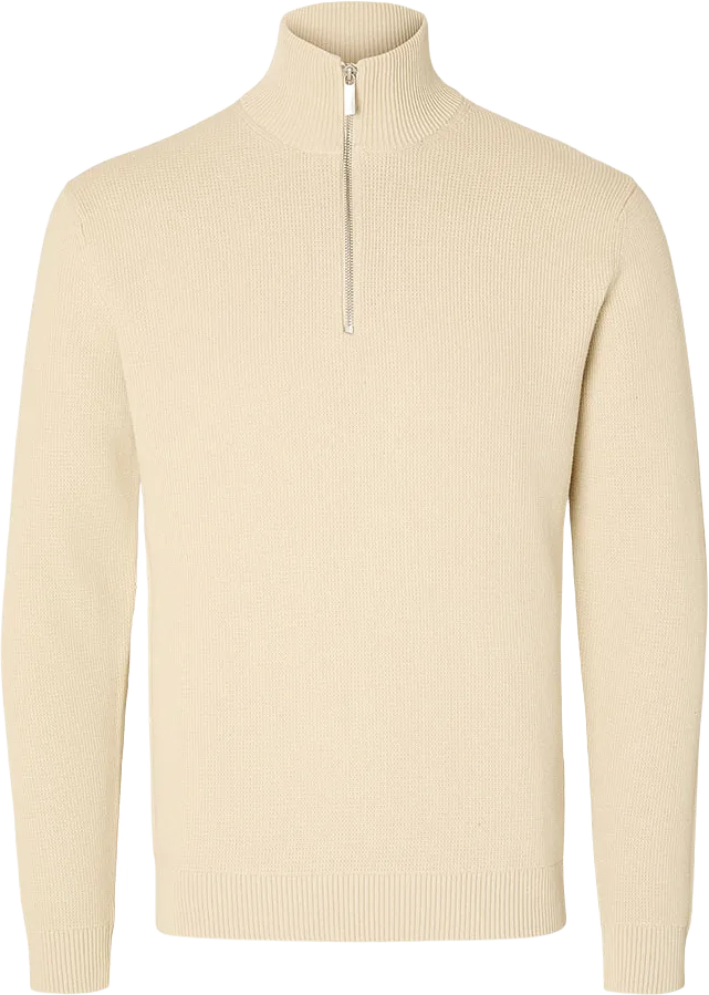 Stickad Tröja Half Zip DANE