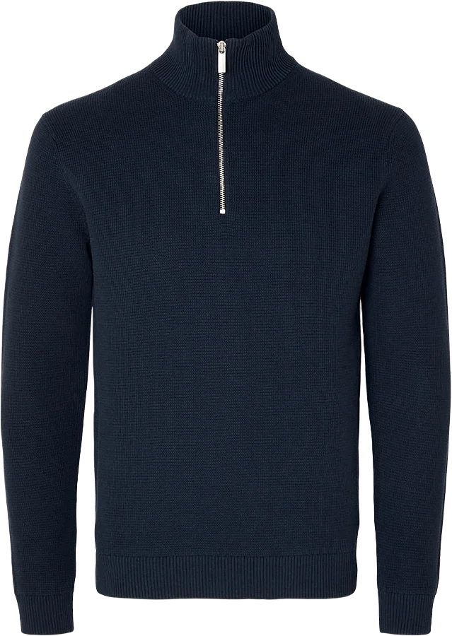 Stickad Tröja Half Zip DANE