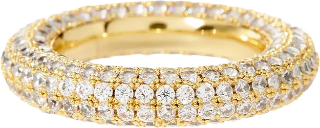 Pave Amalfi Ring - Gold