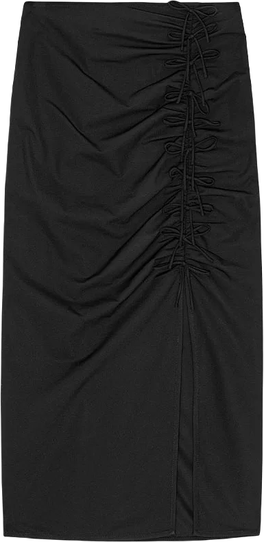 Midi Skirt Drapey Melange