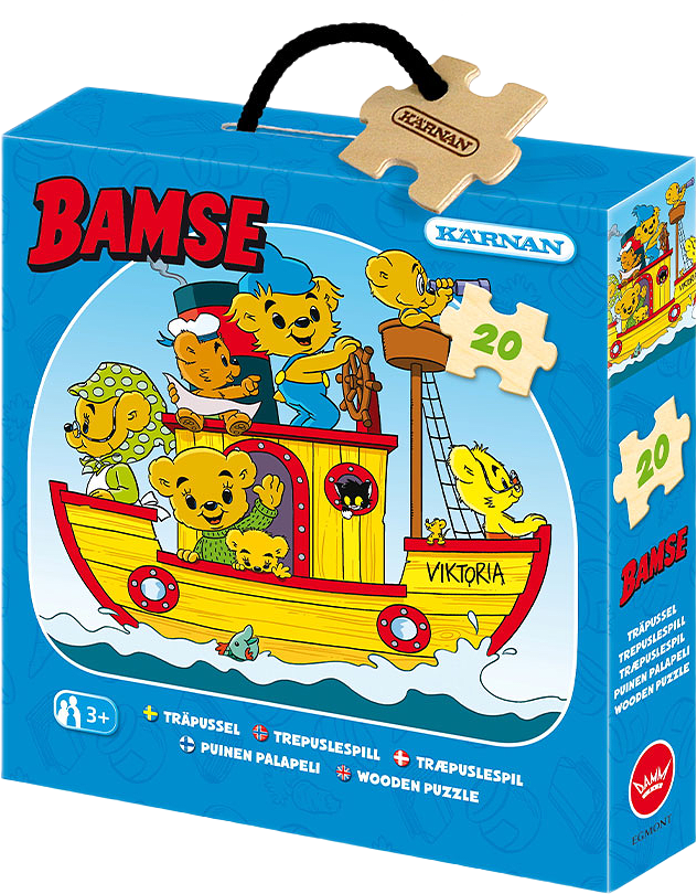 Träpussel Bamse 20 bitar