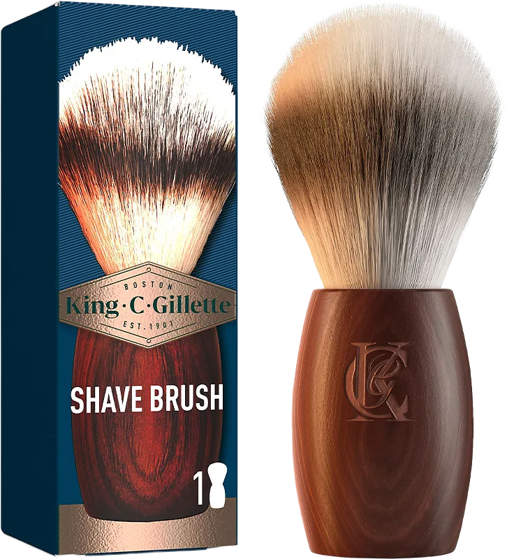 King C. Gillette Original Shave Brush Rakborste För Rakning Av Barberarkvalitet