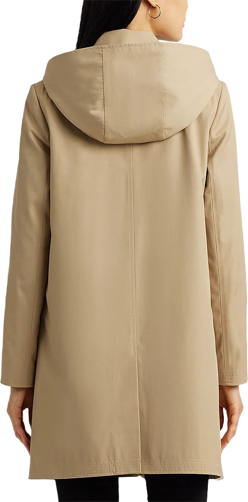 Hooded Cotton-Blend Balmacaan Coat